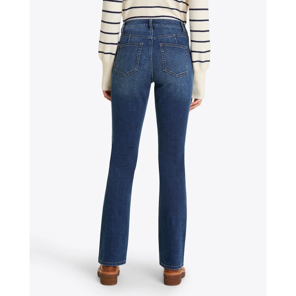 Draper James Womens Welt Pocket Bootcut Denim Jeans Medium Wash Size 4‎